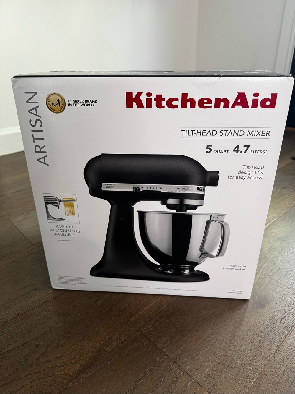 KitchenAid Black Artisan Tilt-Head Stand Mixer